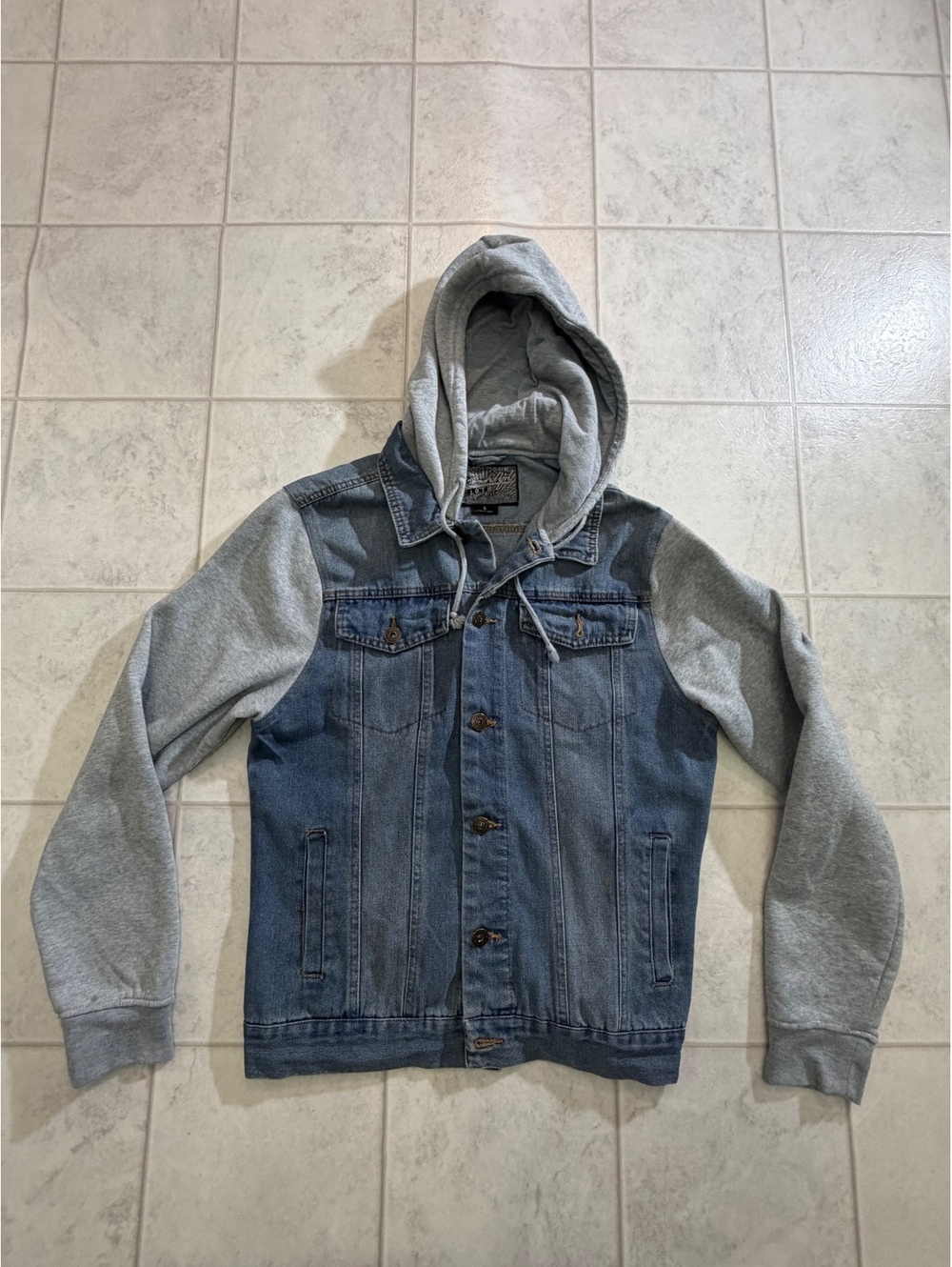 Denim Hoodie Jacket Size Small